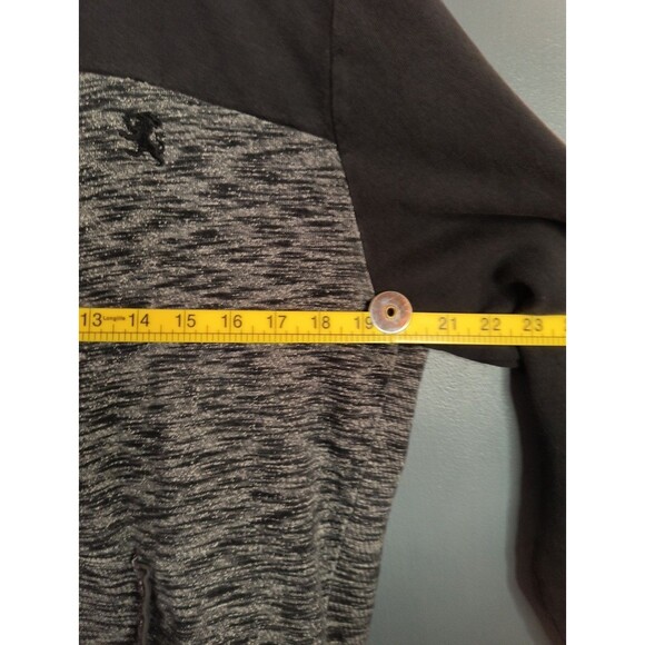 Express Men’s Large Black And Gray Zip Up Hoodie Used - Picture 7 of 9